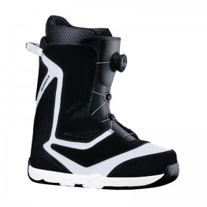 Reverse fur snowboarding shoes, genuine leather snowboarding boots